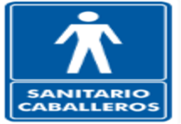 SANITARIOS CABALLEROS 20X25 CM.